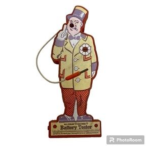 Vintage WC Fields Red Nosed Battery Tester 1974 Clown Yellow Red
